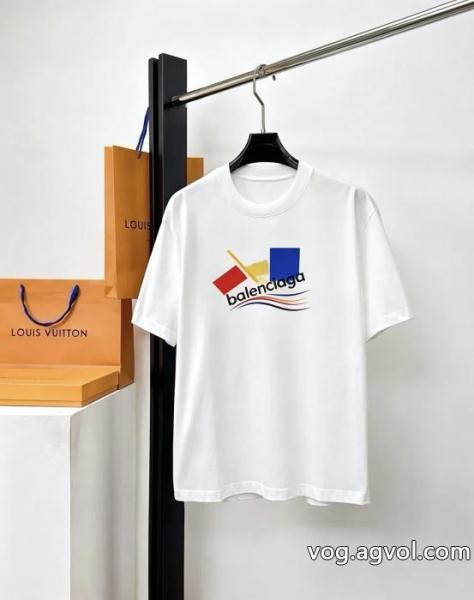 半袖Tシャツ偽 ブランド軽くて着心地がいい 新鮮ながら上品 COOLなデザインbalenciaga 0