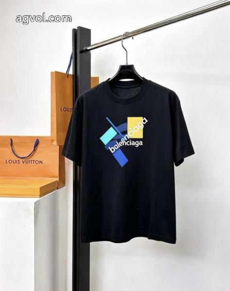 半袖Tシャツ偽 ブランド軽くて着心地がいい 新鮮ながら上品 COOLなデザインbalenciaga 3