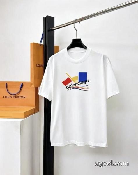 半袖Tシャツ偽 ブランド軽くて着心地がいい 新鮮ながら上品 COOLなデザインbalenciaga 4
