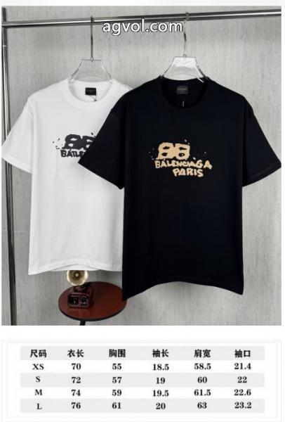 雑誌掲載 国内発 きちんと感が強い 大人の魅力balenciaga半袖Tシャツコピー 品 ブランド 4
