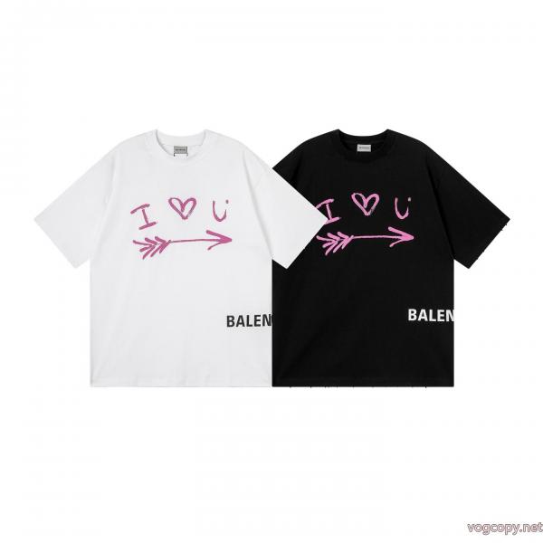 半袖Tシャツブランド 激安サラサラの着心地 ロゴがかっこいい 人気定番得価BALENCIAGA 0