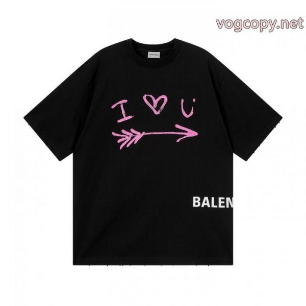 半袖Tシャツブランド 激安サラサラの着心地 ロゴがかっこいい 人気定番得価BALENCIAGA 2