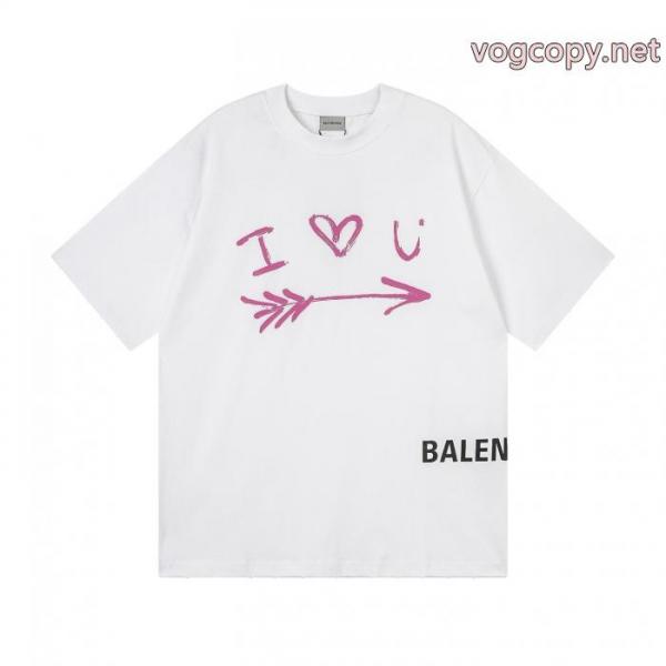 半袖Tシャツブランド 激安サラサラの着心地 ロゴがかっこいい 人気定番得価BALENCIAGA 4