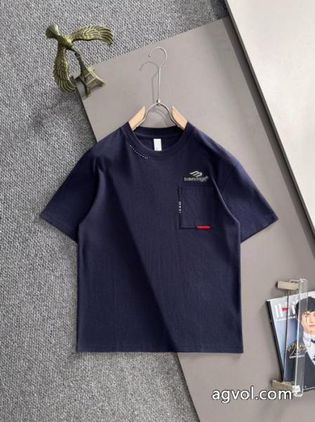 半袖Tシャツオーバーサイズ 首胸ロゴ 安定感がありスーパー コピー 安心balenciaga 5 