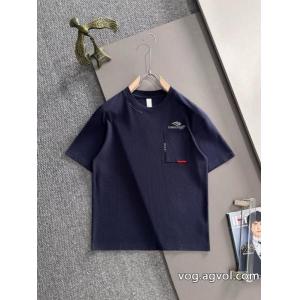 半袖Tシャツオーバーサイズ 首胸ロゴ 安定感がありスーパー コピー 安心balenciaga
