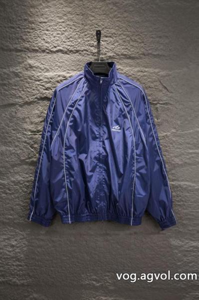 Balenciaga 26 ssの新型連名刺繍継ぎ目反射テープファスナーコート 0 