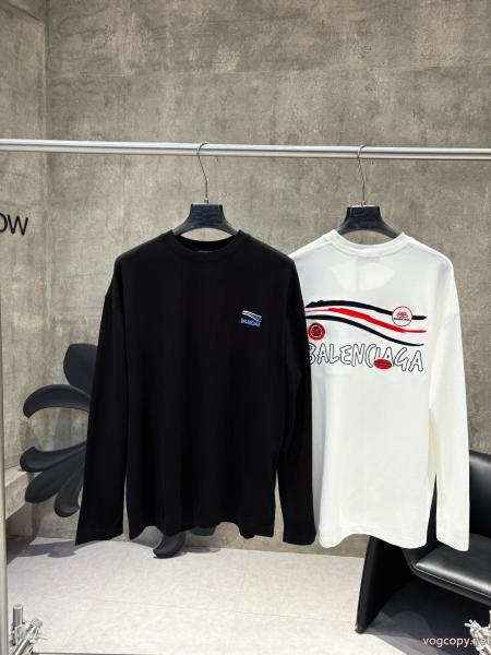 balenciagaチューリッヒ家26 ss新作長袖パーカーTシャツ 0 