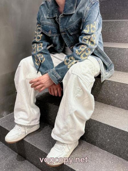 BALENCIAGAデニムコート大人のブランド 気軽に着れる 個性的 コピー 通販 5