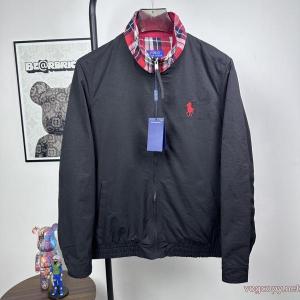 POLO Ralph Laurenラフローレンロゴ刺繍リバーシブルお年玉風ジャケット