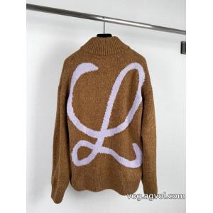LOEWE/ロエベAnagramエンボスニットハイネックコート